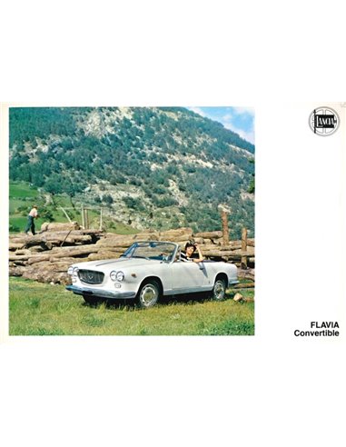 1967 LANCIA FLAVIA CONVERTIBLE BROCHURE ENGLISH