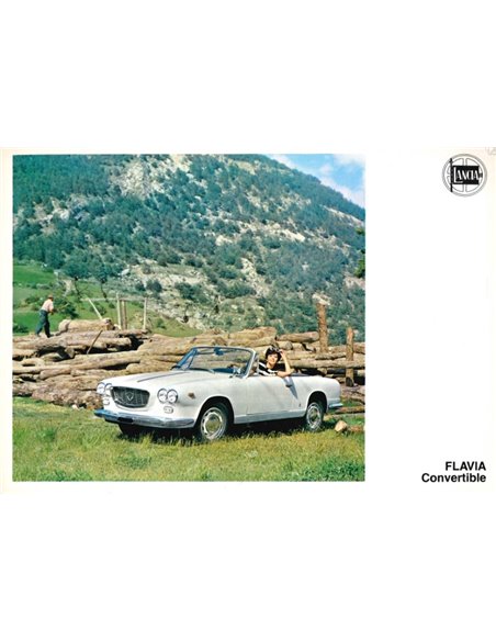 1967 LANCIA FLAVIA CONVERTIBLE BROCHURE ENGLISH