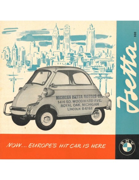 1957 BMW ISETTA BROCHURE ENGELS