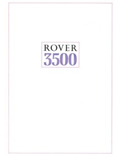 1971 ROVER 3500 BROCHURE NEDERLANDS