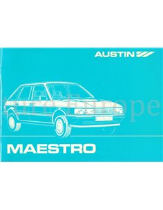 1983 AUSTIN MAESTRO BEDIENUNGSANLEITUNG ENGLISCH