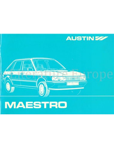 1983 AUSTIN MAESTRO INSTRUCTIEBOEKJE ENGELS