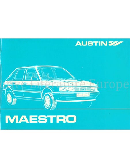1983 AUSTIN MAESTRO BEDIENUNGSANLEITUNG ENGLISCH