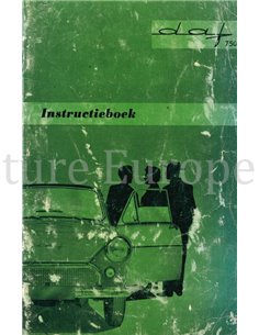 1962 DAF 750 BETRIEBSANLEITUNG NIEDERLÄNDISCH