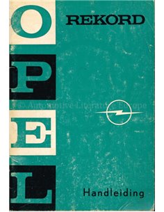 1969 OPEL REKORD OWNERS MANUAL DUTCH