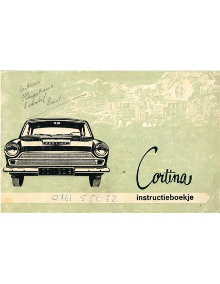 1966 FORD CORTINA INSTRUCTIEBOEKJE NEDERLANDS