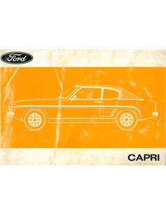 1972 FORD CAPRI BEDIENUNGSANLEITING NIEDERLÄNDISCH