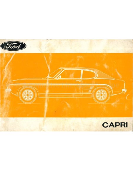 1972 FORD CAPRI OWNERS MANUAL DUTCH