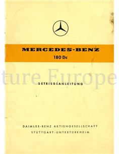 1961 MERCEDES BENZ TYP 180 Dc OWNERS MANUAL GERMAN