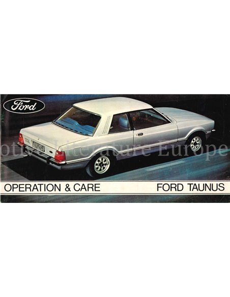 1975 FORD TAUNUS BEDIENUNGSANLEITING ENGLISCH