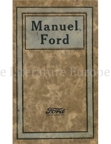 1923 T- FORD BETRIEBSANLEITUNG FRANZÖSISCH