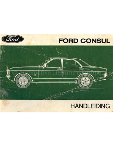 1973 FORD CONSUL BETRIEBSANLEITUNG NIEDERLÄNDISCH