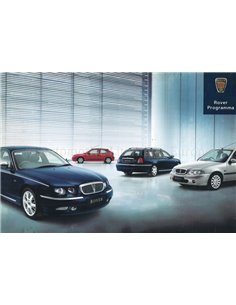 2002 ROVER PROGRAMMA BROCHURE NEDERLANDS