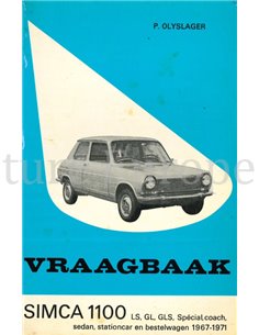1967-1971 SIMCA 1100 REPERATURANLEITUNG NIEDERLÄNDISCH