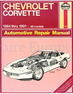 1984 - 1991 CHEVROLET CORVETTE REPAIR MANUAL ENGLISH