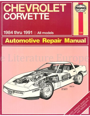 1984 - 1991 CHEVROLET CORVETTE VRAAGBAAK ENGELS