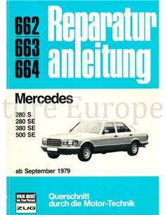 1979 - 1984  MERCEDES-BENZ 280 S | 280 SE | 380 SE | 500 SE REPARATURANLEITUNG DEUTSCH