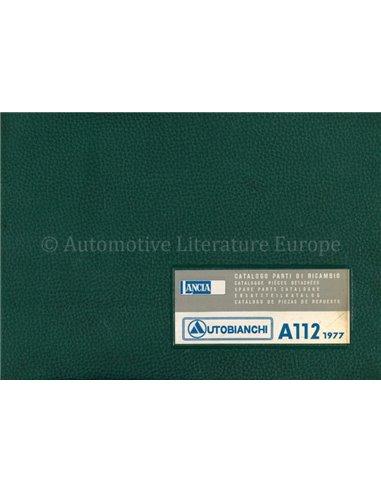 1977 AUTOBIANCHI A112 ERSATZTEILKATALOG 