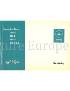 1974 MERCEDES BENZ E KLASSE INSTRUCTIEBOEKJE NEDERLANDS