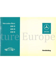 1974 MERCEDES BENZ E CLASS OWNERS MANUAL DUTCH