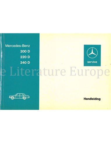1974 MERCEDES BENZ E KLASSE INSTRUCTIEBOEKJE NEDERLANDS
