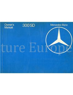 1981 MERCEDES BENZ S KLASSE OWNERS MANUAL ENGLISH (USA)