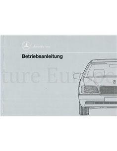1992 MERCEDES BENZ S KLASSE OWNERS MANUAL GERMAN