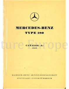 1953 MERCEDES BENZ 180 ERSATZTEILKATALOG MULTI