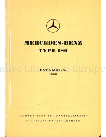 1953 MERCEDES BENZ 180 SPARE PARTS MANUAL MULTI