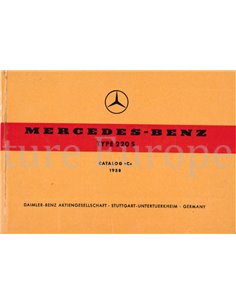 1958 MERCEDES BENZ 220 S SPARE PARTS MANUAL MULTI