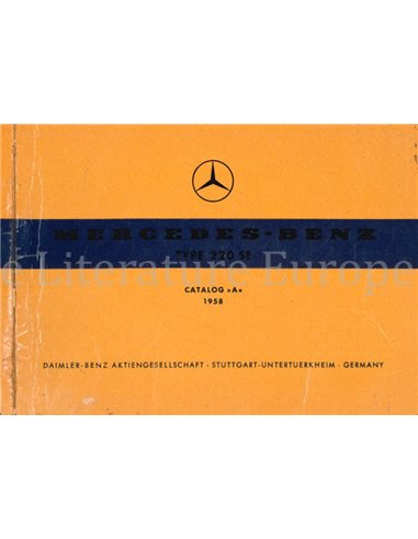 1958 MERCEDES BENZ 220 SE ERSATZTEILKATALOG MULTI
