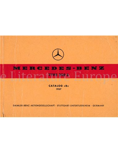 1957 MERCEDES BENZ 220 S ONDERDELENHANDBOEK MULTI