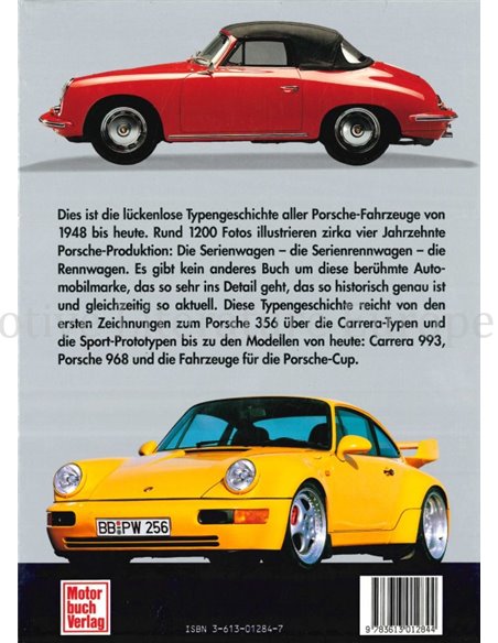 DAS GROßE BUCH DER PORSCHE TYPEN, ALLE FAHRZEUGE VON 1948 BIS HEUTE (TWO BOOKS)