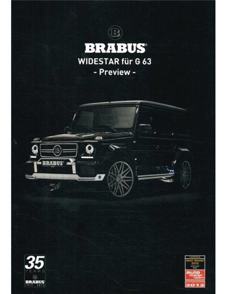 2013 BRABUS G-KLASSE PROSPEKT DEUTSCH