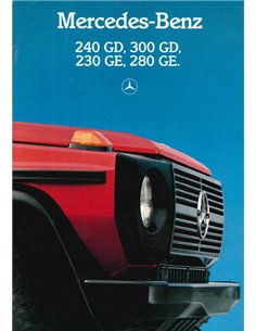 1986 MERCEDES BENZ G KLASSE PROSPEKT DEUTSCH