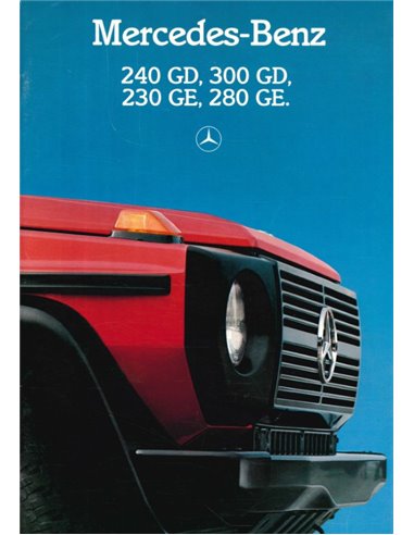 1986 MERCEDES BENZ G KLASSE PROSPEKT DEUTSCH