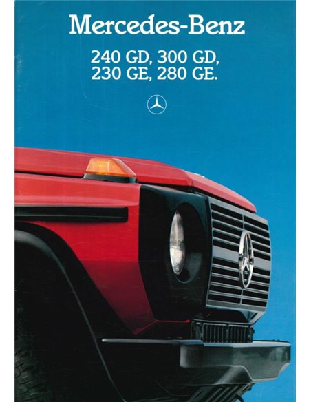 1986 MERCEDES BENZ G KLASSE BROCHURE DUITS