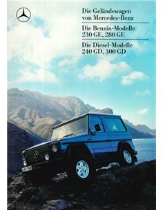 1987 MERCEDES BENZ G CLASS BROCHURE GERMAN