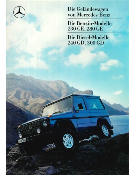 1987 MERCEDES BENZ G KLASSE PROSPEKT DEUTSCH