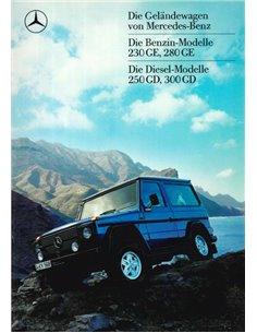 1988 MERCEDES BENZ G KLASSE PROSPEKT DEUTSCH