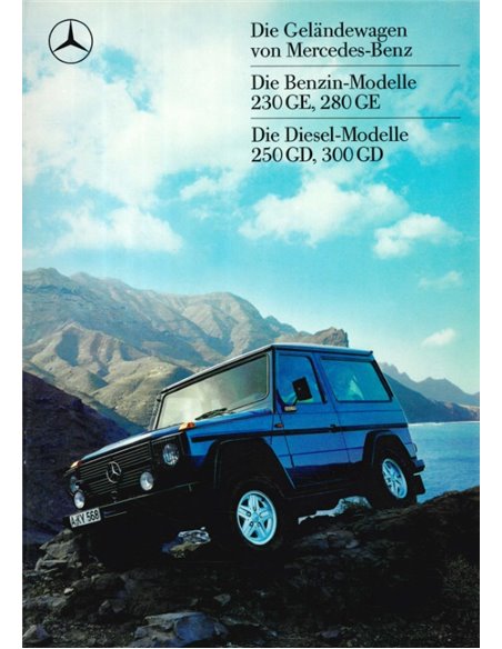 1988 MERCEDES BENZ G KLASSE PROSPEKT DEUTSCH