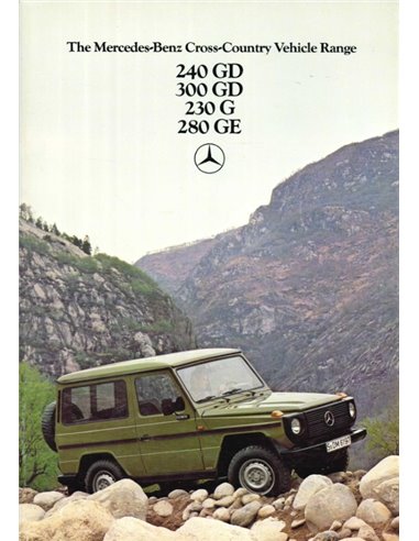 1979 MERCEDES BENZ G KLASSE PROSPEKT ENGLISCH