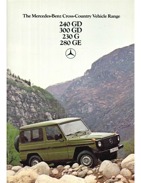 1979 MERCEDES BENZ G CLASS BROCHURE ENGLISH