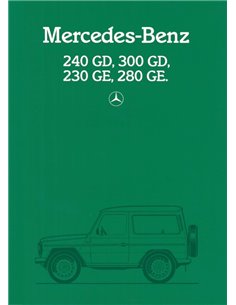 1984 MERCEDES BENZ G KLASSE BROCHURE DUITS