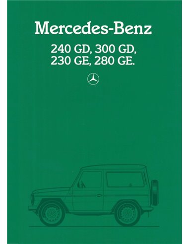 1984 MERCEDES BENZ G KLASSE PROSPEKT DEUTSCH
