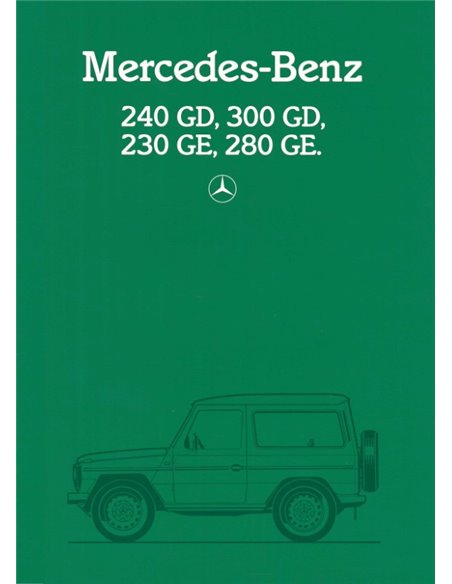 1984 MERCEDES BENZ G KLASSE BROCHURE DUITS
