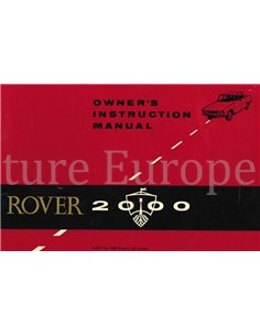 1967 ROVER 2000 BETRIEBSANLEITUNG ENGLISCH