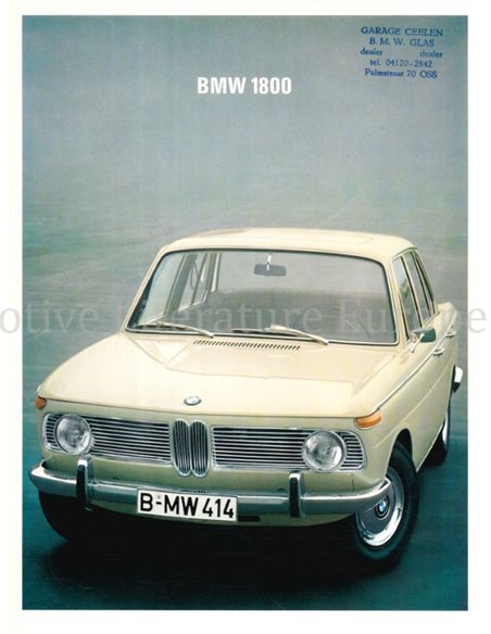 1966 BMW 1800 BROCHURE DUTCH