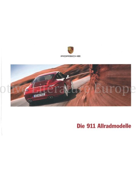 2012 PORSCHE 911 ALLRADMODELLE HARDBACK BROCHURE GERMAN