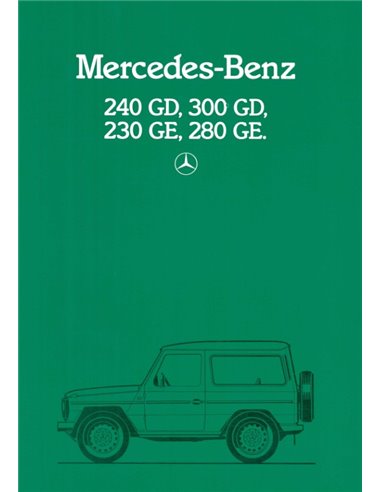 1984 MERCEDES BENZ G CLASS BROCHURE DUTCH